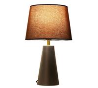 YRYRYW Light Table Lamp Bedside Lamp Nightstand Lamp LED Bedside Table Lamp Nordic Wrought Iron Touch Desk Lamp Fabric Lampshade Reading Lamp for Bedroom Living Room Table Lamps Table Light for Living
