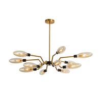 YRYRYW Living Room Home Dining Bedroom,Creative Individual Light Luxury Lamps,G9 Nordic Atmospheric Chandeliers-Cognac 12 Head Household faucets