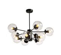 YRYRYW Luce a soffitto di Fagioli magici, lampadari di metà secolo per Fattoria, lampadario E27 Sputnik, Lampada a Sospensione della Sfera di Vetro, Jane OH Durante Il Paralume a Trasparente Leggero