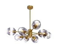 YRYRYW Luce a soffitto in Vetro Globo in Vetro, molecole satellitari in Oro E27 lampadario, Luce del soffitto del Soggiorno Camera da Letto, lampadario a Globo-o-Otto. 8 Testa Household faucets
