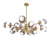 YRYRYW Luce a soffitto in Vetro Globo in Vetro, molecole satellitari in Oro E27 lampadario, Luce del soffitto del Soggiorno Camera da Letto, lampadario a Globo-o-Otto. 12 Testa Household faucets