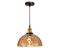 YRYRYW Luce Leggera a Sospensione a Sospensione Ambra Ambra martellato Lampada appesa a Sospensione Isola Illuminazione lampade del soffitto del cordone Regolabile per corridoio per Il corridoio del