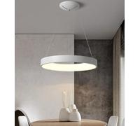 YRYRYW Lumo a Pendente Rotondo a LED Lampada Dimmabile con Telecomando 3000K-6500K Tavolo da Pranzo Pendente Altezza Lampada Luce a soffitto Regolabile per Soggiorno per Sala da Pranzo Cucina
