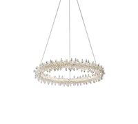 YRYRYW Lumo Rotondo di Lusso Crystal Crystal Light Attrezzatura a Sospensione Regolabile per la Barra del Soggiorno LED LED LIGHTURA di Luce NEUDIFICA Household faucets