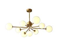 YRYRYW Mid-secolo lampadario Sputnik Durante la Lampada con G4 Rifinito con Illuminazione Camera da Letto da Letto da Cucina da Pranzo in Vetro a Globo, lampadario Magico-Fagioli con Il lampadario 9