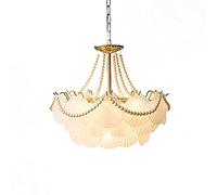 YRYRYW per la Camera da Letto da Letto da Pranzo per Vivere, Lampada retrò idilliaca, lampadario e14 in Stile Europeo Gold-Gold. 50 * 26 cm Household faucets