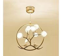 YRYRYW Rami creativi lucciole per Uccelli lampadario Circolare, Lampada Decorazione del corridoio corridoio Oro, Lampada del soffitto del Paralume Acrilico, G4 Source Lampada Uccello Creativo -Gold