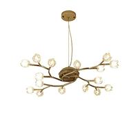 YRYRYW Rami di Alberi creativi luci domestiche, g4 lampadari postmoderni nordici, personalità luci della Sala da Pranzo Creative, per Soggiorno Saggio da Camera da Letto sata d'Argento 80 * 120 cm