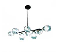 YRYRYW Restaurant Home Dining Dining Room, lampadario postmoderno, lampadario molecolare di Fagioli magici e27, Copertina di Illuminazione Creativa di personalità-Blu 100 * 75cm Household faucets