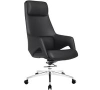 YRYRYW Sedia da Scrivania per Computer Che Si Scuote avanti E Indietro per Rilassarsi Sedia da Ufficio, Sedie Manageriali con Curva ergonomica, Sedia Direzionale, Portata 150Kg/330,7Lbs,Black-115