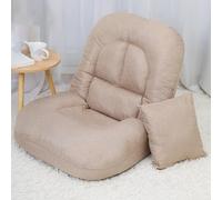 YRYRYW Sedie Pieghevoli da Pavimento con Supporto per la Schiena, Schienale Regolabile in 5 Posizioni, Comoda Poltrona Lounge Senza braccioli, Sedia da Gioco con Cuscino, per Leggere, meditare,