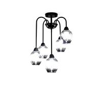 YRYRYW Soggiorno Sala da Pranzo Camera da Letto Spazio Studio Barra da Tavolo, e27 lampadario di Lusso a Luce nordica, lampadario Creativo per Tutta la Partita: la Copertura di fuliggine è rivolta