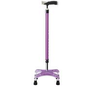 YRYRYW Stampelle in Alluminio con Comoda Imbottitura sotto Le ascelle e Impugnatura, Bastone telescopico Leggero a Quattro Gambe Household faucets