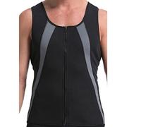 YRYRYW Sweat Vest: Slimming Men's Shapewear, Zipper Waist Tummy Control Fat Burner - Gym Wear Household faucets