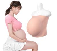 YRZGSAWJ Falso gravidanza pancia in silicone bambino 6-9 mese artificiale in silicone pancia incinta per fotografia puntelli prestazioni pubblicità