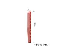 (YS-335-Rosso) Pettini per capelli professionali di alta qualitÃ , 2 colori, per parrucchiere, resistenti