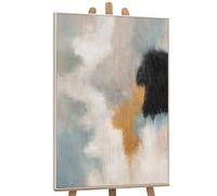 YS -Art Pittura Acrilica su Tela con Cornice Minimalismo Astratto In Toni Delicati Dipinto A Mano Murale Soggiorno Moderno Decorazione Casa Immagini Ufficio Vera Arte 140x100 cm