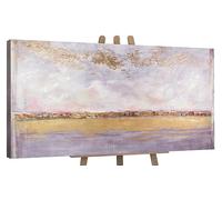 YS Immagine dipinta a mano La brillantezza del sole | Pittura dipinta a mano per l'interno Art Quadri soggiorno dipinti a mano | Murale dipinto a mano | Dipinto a mano | Quadri moderni su tela