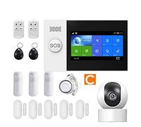 Ys pg107. di allarme sicurezza Tuya Kit SmartLife APP Control con telecamera IP Auto Dial Motion Detector WI-FI Allarme intelligente domestico GSM Installazione rapida(C)