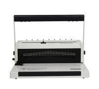 YS-W20A Macchina rilegatrice ad anelli con doppio filo e coltello a estrazione completa, macchina perforatrice A4 da 34 fori, calendario da tavolo for libri illustrati(Square hole)