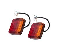 YSA ASF 12V Camion Rimorchio Caravan Fanale Posteriore Fanale Posteriore Freno Stop Lampada Segnale Di Girata Luce Targa Barca Pickup 2Pcs Luci Posteriori Auto