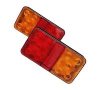 YSA ASF 2PCS 12V 24V 12-80V Fanale Posteriore Indicatore Di Direzione Indicatore Di Arresto Fanale Posteriore Luce Freno Posteriore Per Auto Camion Rimorchio Caravan Luci Posteriori Auto(24V)