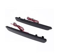 YSA ASF 2Pcs Auto Paraurti Posteriore Riflettore Luci Arresto Coda Corsa E Jogging Lampade Per Mazda 3 2004-2009 Nero E Rosso E Trasparente Borsette Impermeabile Luci Posteriori Auto(Black Lens)