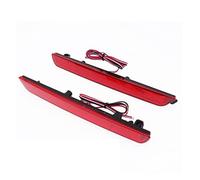 YSA ASF 2Pcs Auto Paraurti Posteriore Riflettore Luci Arresto Coda Corsa E Jogging Lampade Per Mazda 3 2004-2009 Nero E Rosso E Trasparente Borsette Impermeabile Luci Posteriori Auto(Red Lens)