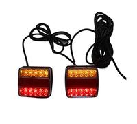 YSA ASF 2pcs Luci Posteriori Per Rimorchio Indicatore Di Arresto Lampada Targa Impermeabile 12V Rimorchio Roulotte Camper ATV Barca Luci Posteriori Auto