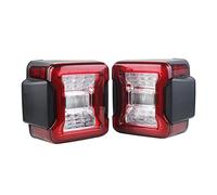 YSA ASF 2PCS Red Car Fanale Posteriore Per Jeep Per Wrangler JK 2007-2017 DRL Freno Reverse Indicatori Di Direzione Posteriore Fanale Posteriore Lampada Luci Posteriori Auto(Usa Version Plug)