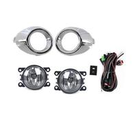 YSA ASF Faro Profondità 1 Set Di Copertura Lampada Fendinebbia Paraurti Anteriore Per Auto Per Ford Per Focus Mk3 2012 2013 2014, Telaio Cofano Griglia Lunetta Cablaggio Interruttore