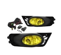 YSA ASF Faro Profondità Coppia Di Fendinebbia Da 12 V Per Civic Sedan 2009-2011, Griglia Paraurti Anteriore Sinistra E Destra, Fendinebbia H11 55 W Con Cablaggio.(Yellow-No Bulbs)