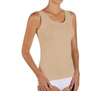 YSABEL MORA T-Shirt Color Carne in Cotone con Spalline Larghe