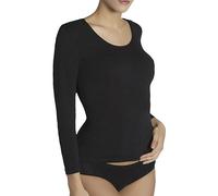 YSABEL MORA - Camiseta Interior Manga Larga Algodón Negro