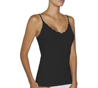 YSABEL MORA - Camiseta lencera Tirante Fino Algodón Negro