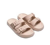 YSABEL MORA Infradito da spiaggia Fibbie antiscivolo Extra Comfort con design moderno e leggero per camminare in tutta l'estate, vestibilità personalizzata e maggiore comfort in ogni passo, beige, 36