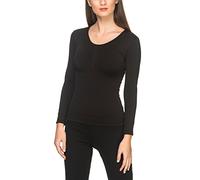 YSABEL MORA Maglietta Termica Nera a Maniche Lunghe