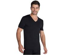 YSABEL MORA T-Shirt Termica Intima Nera a Maniche Corte Scollo a V