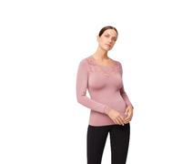 YSABEL MORA - Maglietta termica con pizzo, manica lunga, S