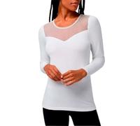 YSABEL MORA - Maglietta termica manica lunga plumeti rosa chiaro, Panacotta, XL