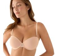 YSABEL MORA Nomarks Mar - Reggiseno Senza Spalline Tipo Bandeau con Coppe in Microfibra e Tulle Traspirante, con Ferretto e Spalline Multiposizione, Finiture Piatte Effetto Invisibile