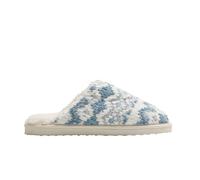 YSABEL MORA Pantofole da casa con pelo interno stampa etnica, comfort e calore per tutto il giorno, design slip-on con suola resistente per durata e comfort, esterno in velluto morbido, multicolore