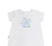 Ysabel Mora - Pelele bebé corto Ocean Tales azul