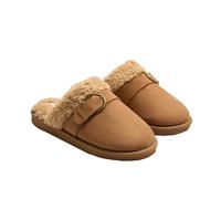 YSABEL MORA Scarpe da casa con fibbia e pelle scamosciata comfort e stile unico, fodera morbida e calda esterna effetto camoscio, elegante, suola EVA per il massimo comfort e durata, multicolore, 36