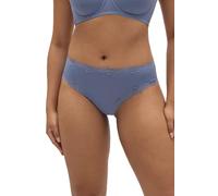 YSABEL MORA Slip Midi con Pizzo Blu