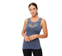YSABEL MORA T-shirt termica senza maniche in pizzo elegante e confortevole, protezione termica avanzata, libertà di movimento, ideale per ogni occasione, tecnologia anti-umidità, Grigio folk, S