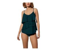 YSABEL MORA Tankini coppe sfoderabili slip medio art. 82730-4, Verde foresta