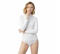 YSABEL MORA T-Shirt Termica Bianca a Maniche Lunghe e Collo Alto