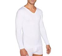 YSABEL MORA - TÉRMICO Camiseta Interior Cuello Pico Manga Larga Blanco