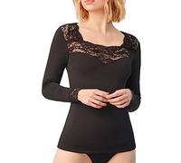 YSABEL MORA Maglia Termica Donna Manica Lunga Dettaglio Pizzo per Inverno e Freddo Estremo Abbigliamento Termico Interno per Sport e Neve Maglia Elegante e Confortevole per Ogni Occasione